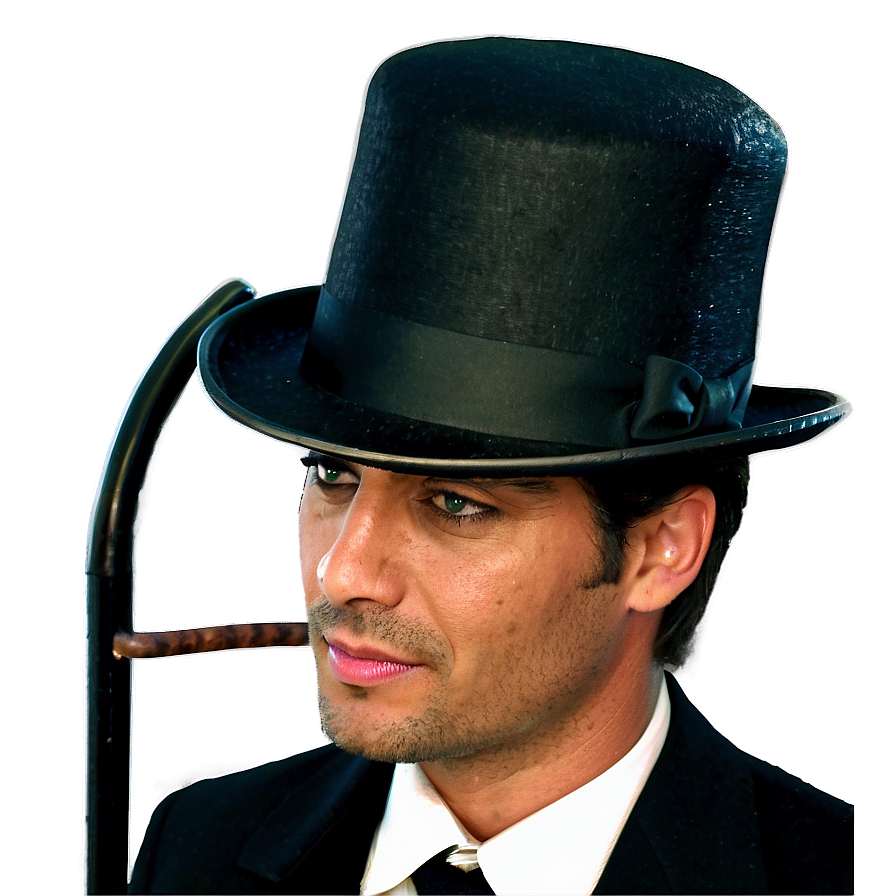 Top Hat With Cane Png Deo PNG image