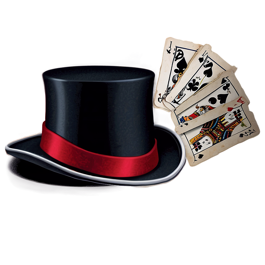 Top Hat With Cards Png (for Magician Themes Again) 14 PNG image