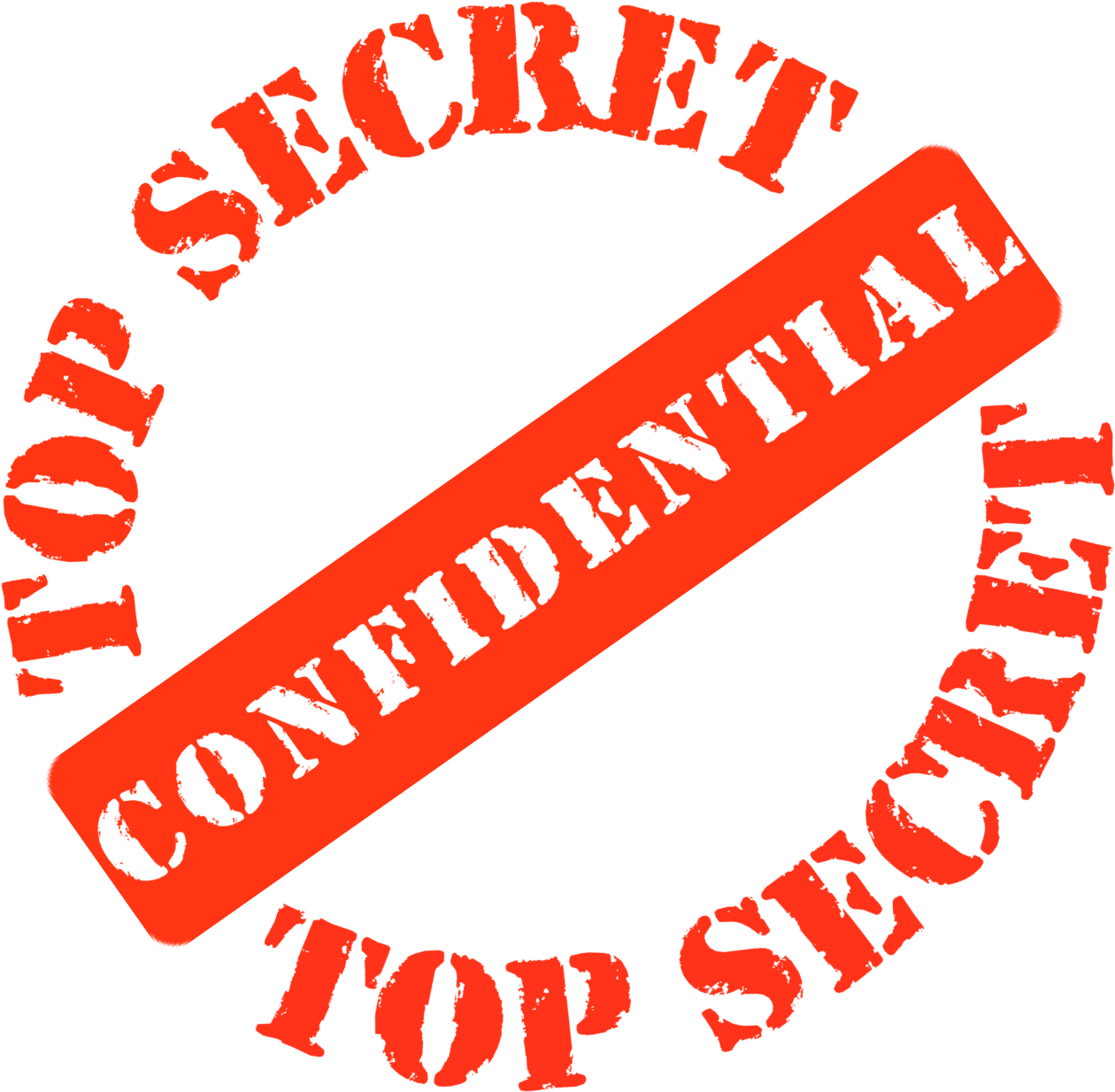 Top Secret Confidential Stamp PNG image