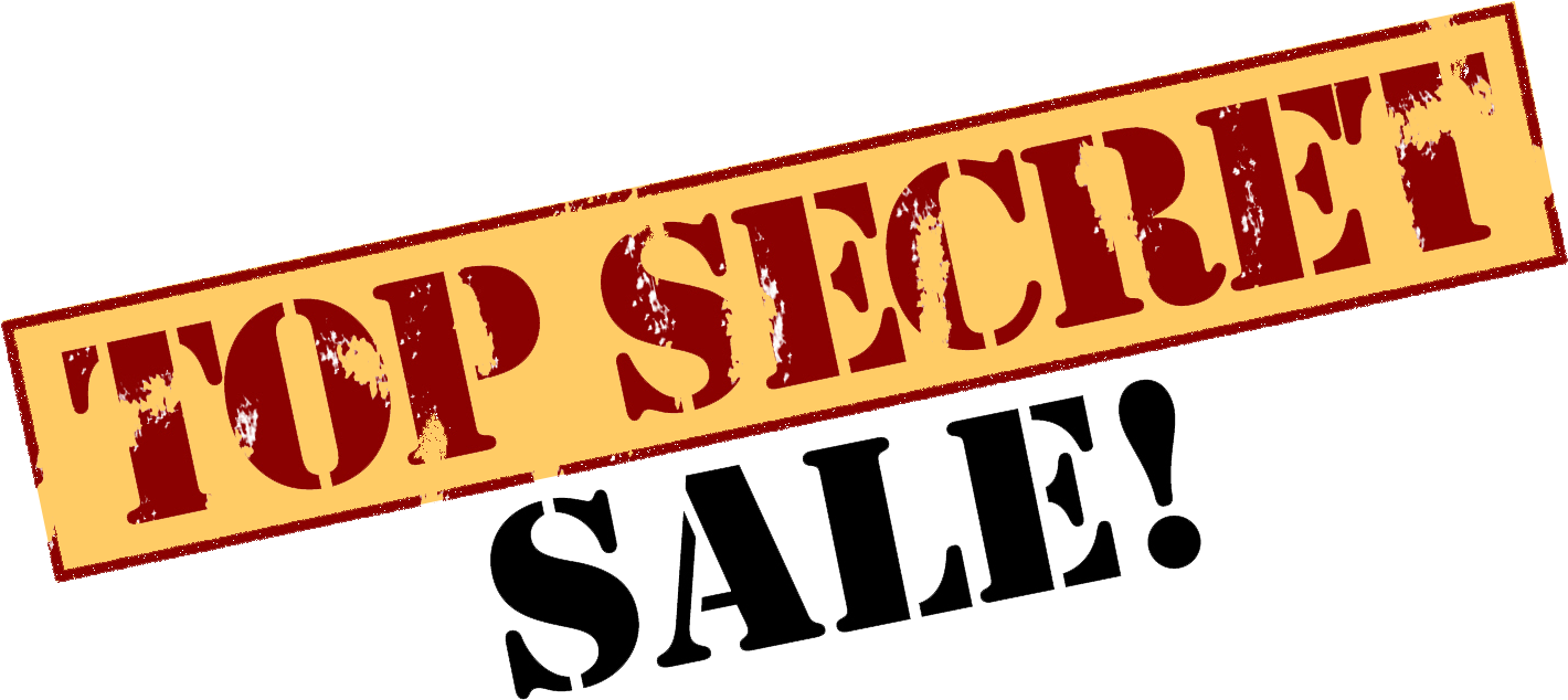 Top Secret Sale Banner PNG image