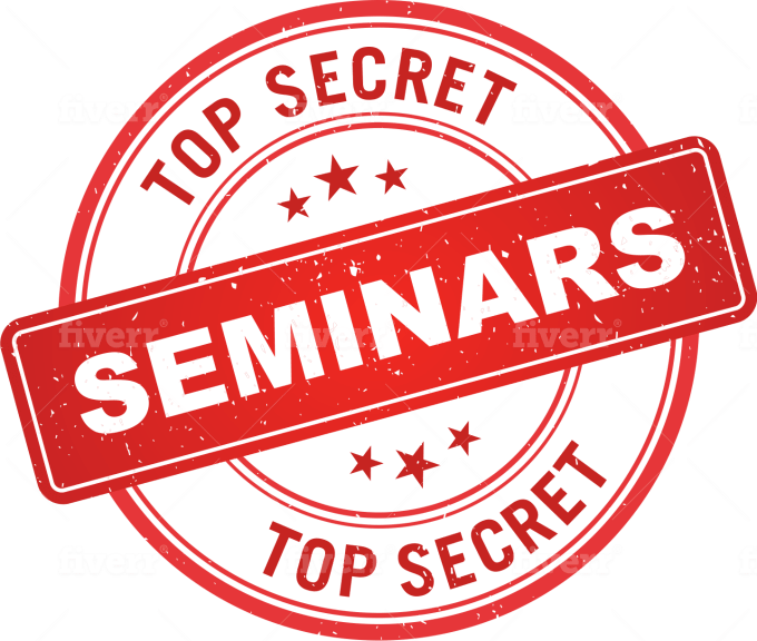 Top Secret Seminars Stamp PNG image