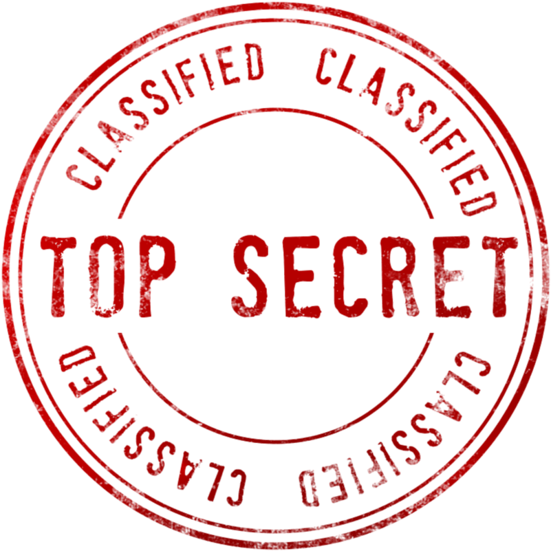 Top Secret Stamp Red Background PNG image