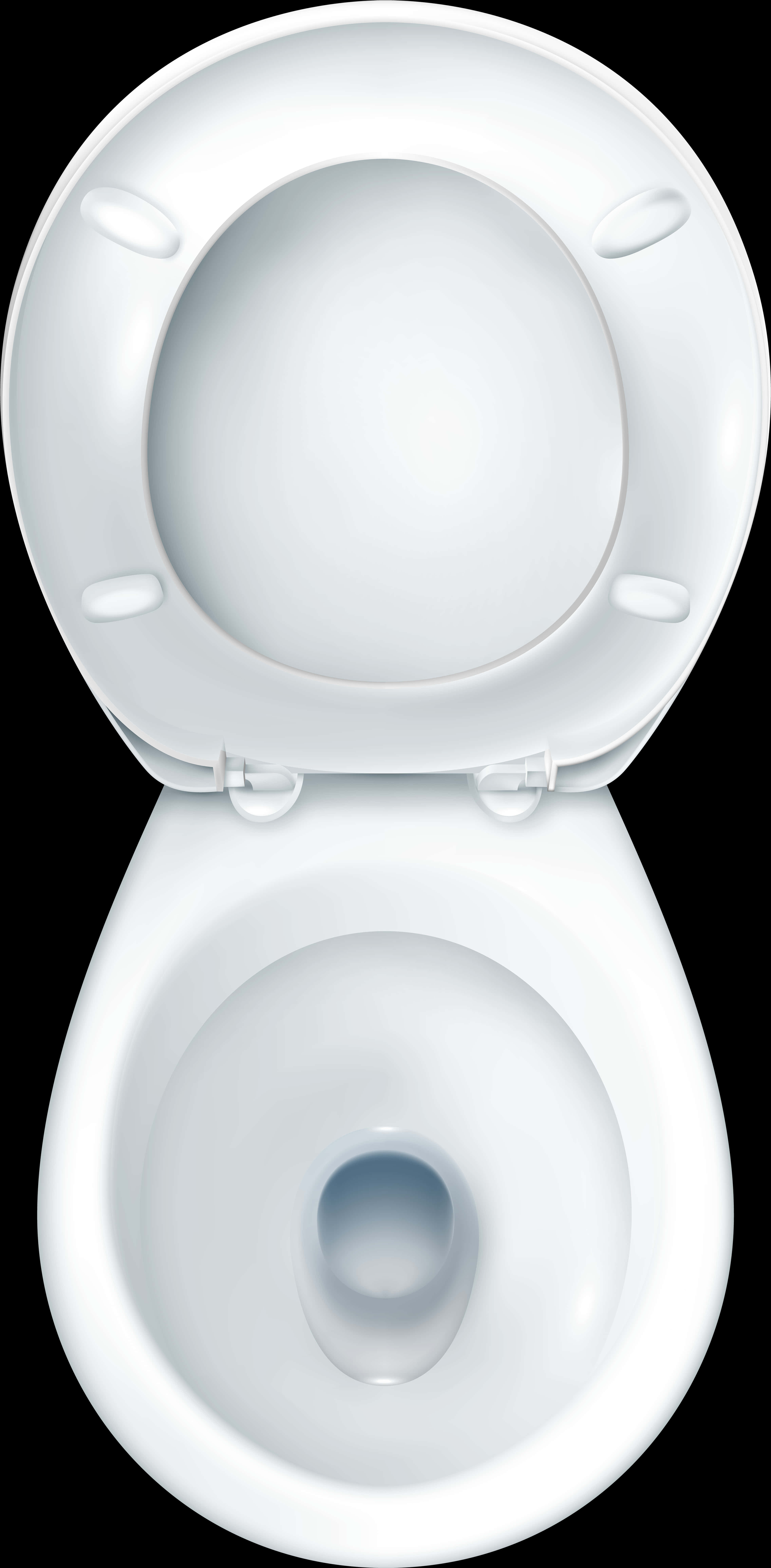 Top View Open Toilet Seat PNG image