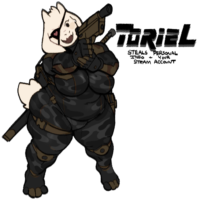 Toriel Armedand Dangerous PNG image