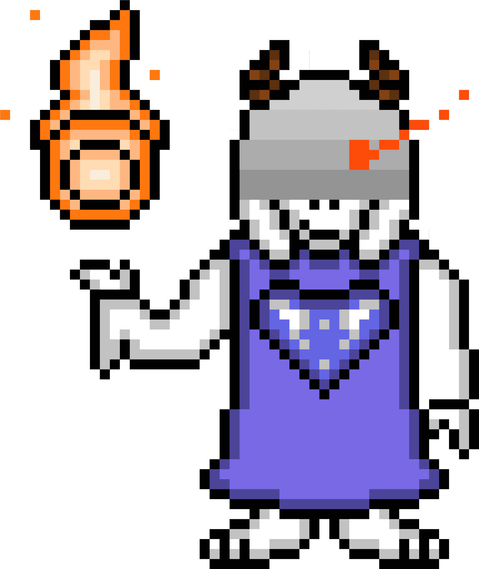 Toriel Pixel Art Undertale PNG image