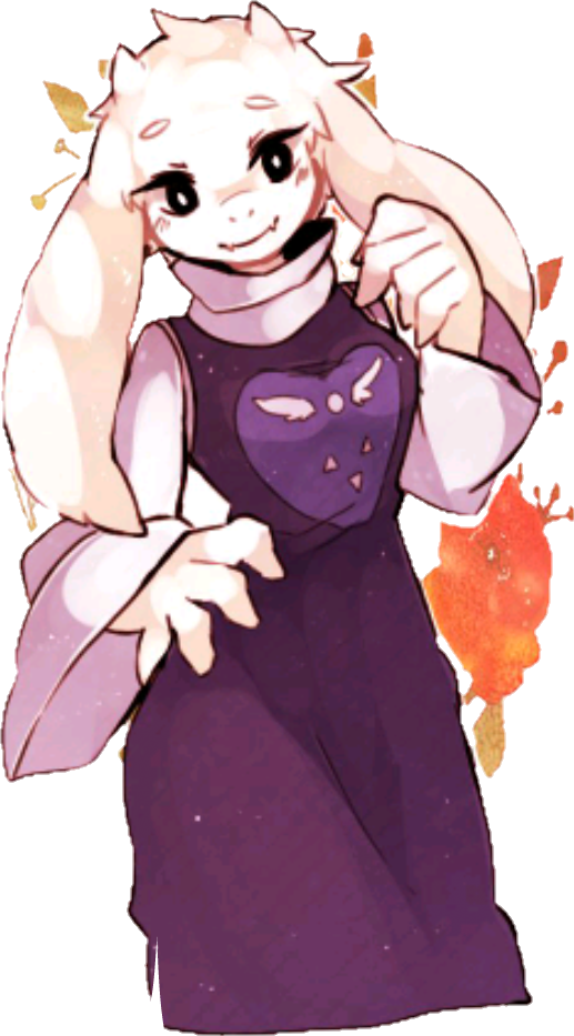 Toriel Undertale Character Art PNG image