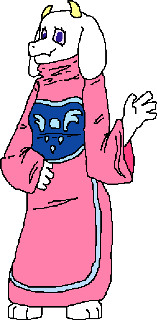 Toriel Undertale Character Art PNG image