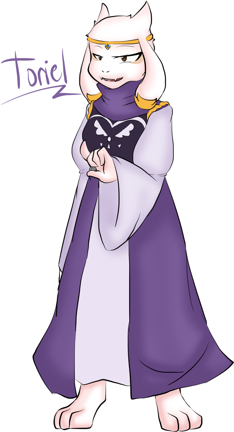 Toriel Undertale Character Art PNG image