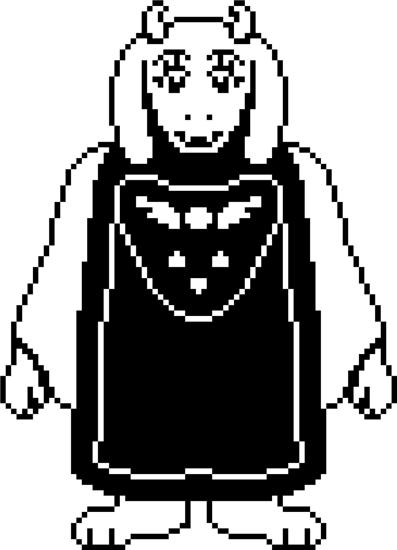 Toriel Undertale Pixel Art PNG image