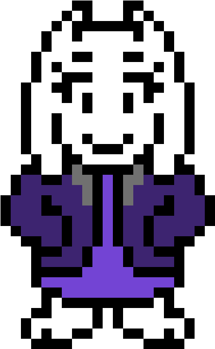 Toriel Undertale Pixel Art PNG image