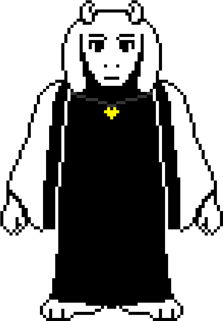 Toriel Undertale Pixel Art PNG image