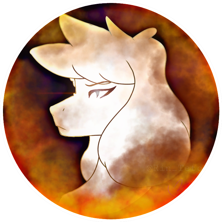 Toriel Undertale Profile Art PNG image