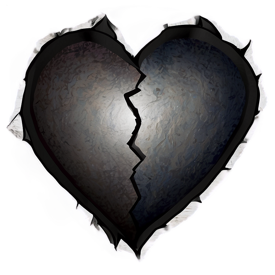 Torn Heart Art Png 05212024 PNG image