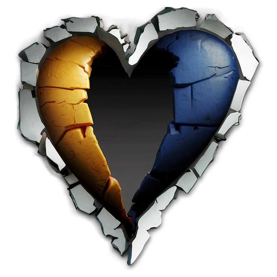 Torn Heart Emoji Png 32 PNG image