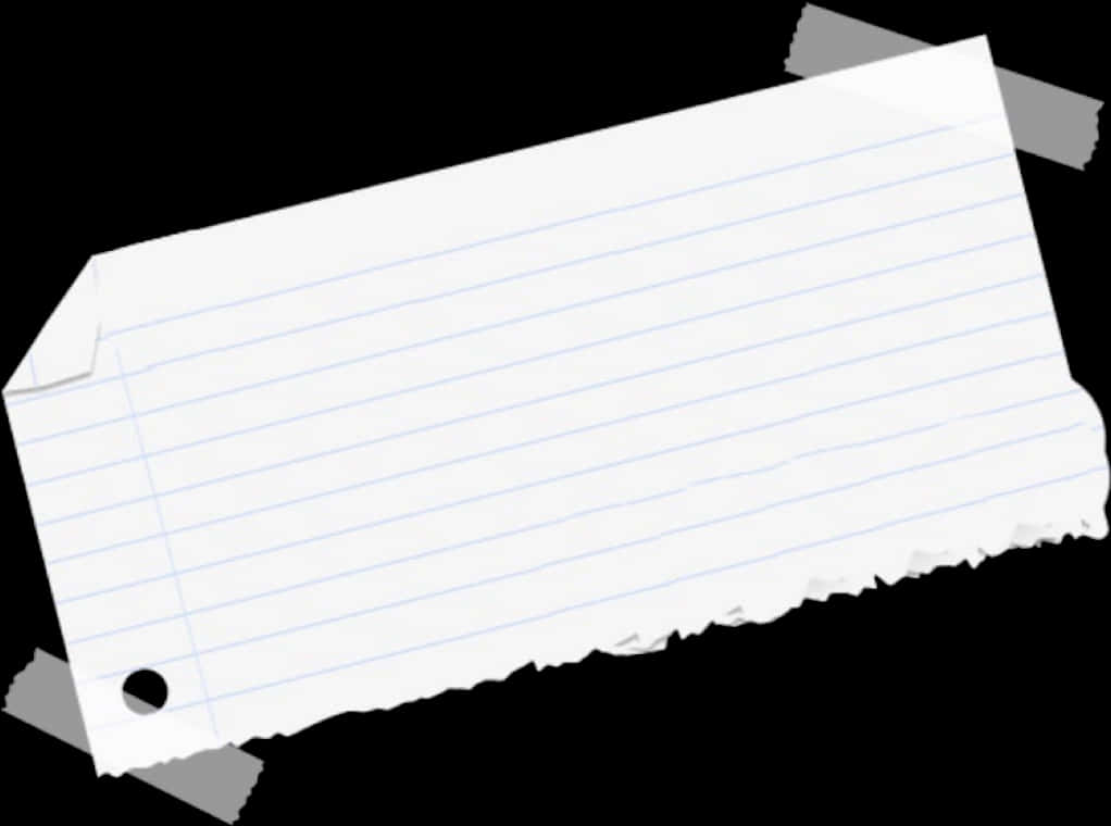 Torn Lined Paper Texture PNG image