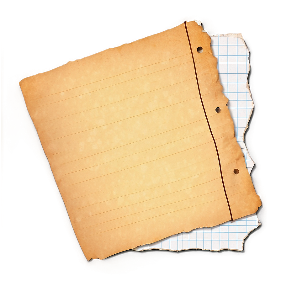Torn Notebook Paper Edge Png 05252024 PNG image