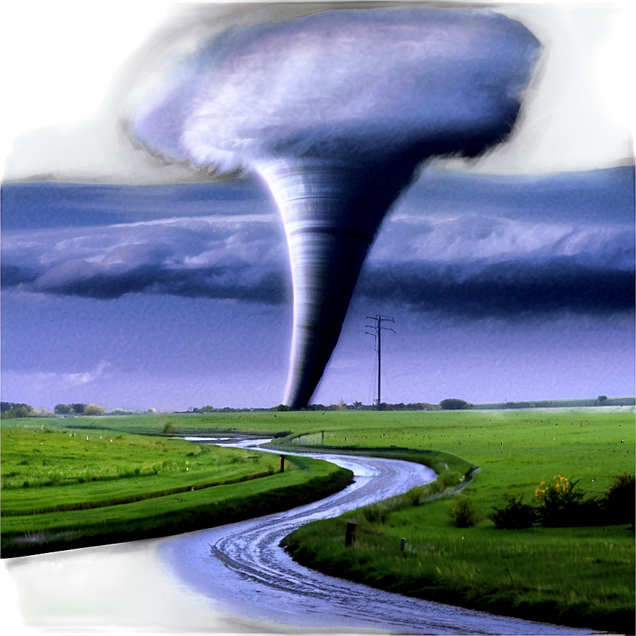 Tornado Landscape Png 05212024 PNG image