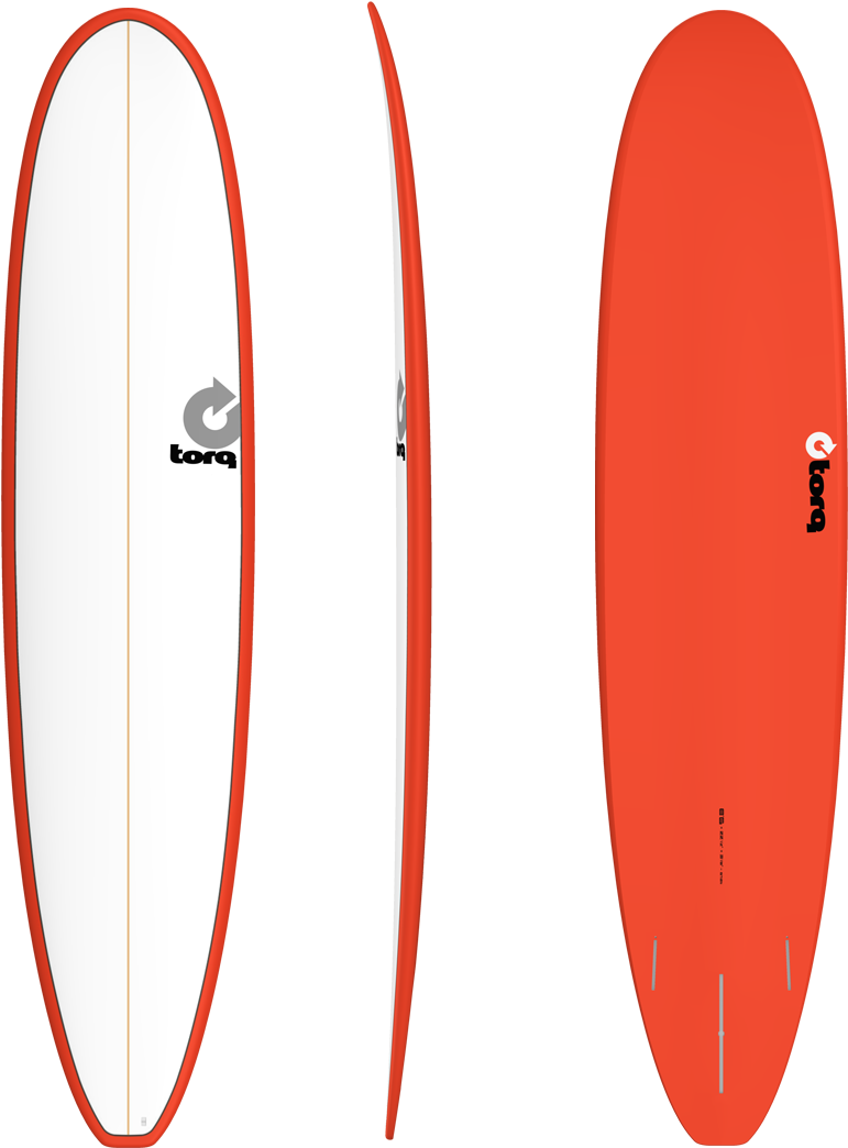 Torq Surfboard Three Views PNG image