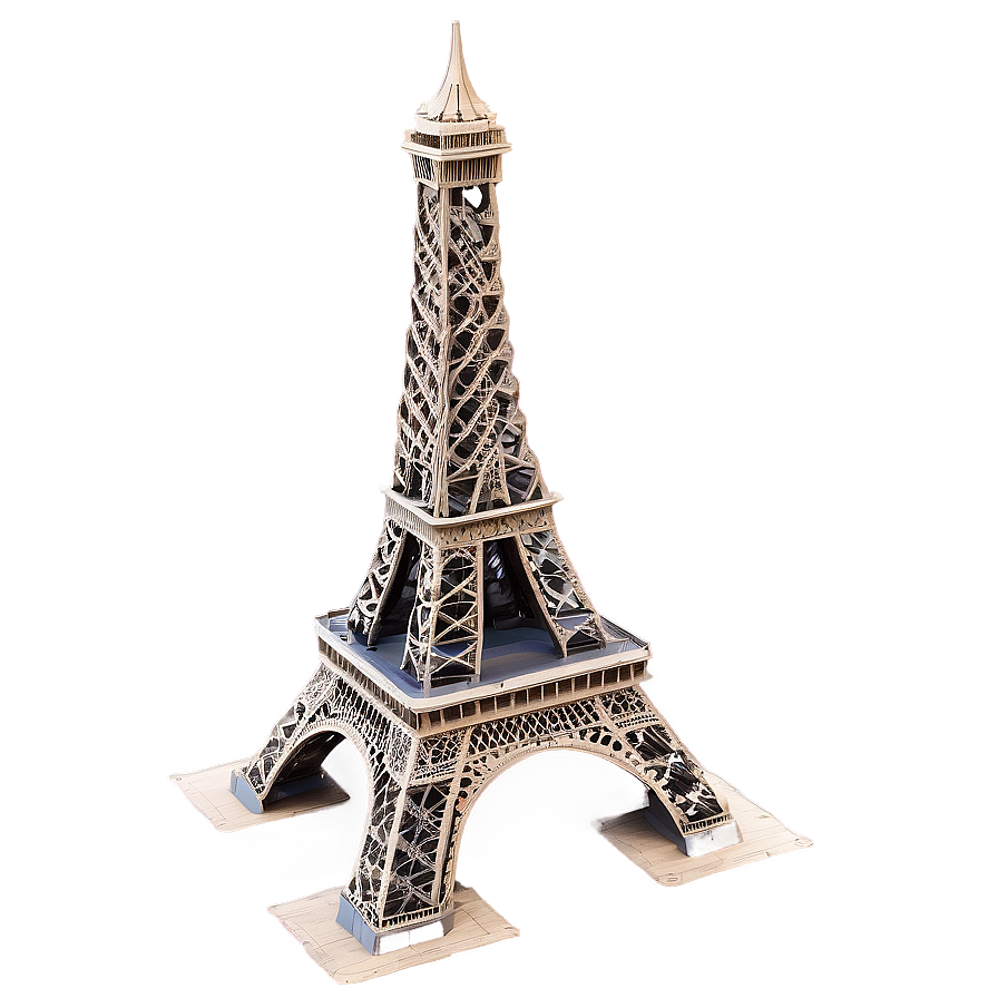 Torre Eiffel Aerial View Png 06262024 PNG image