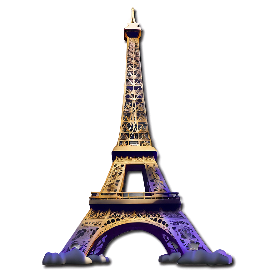 Torre Eiffel Early Morning Calm Png 23 PNG image