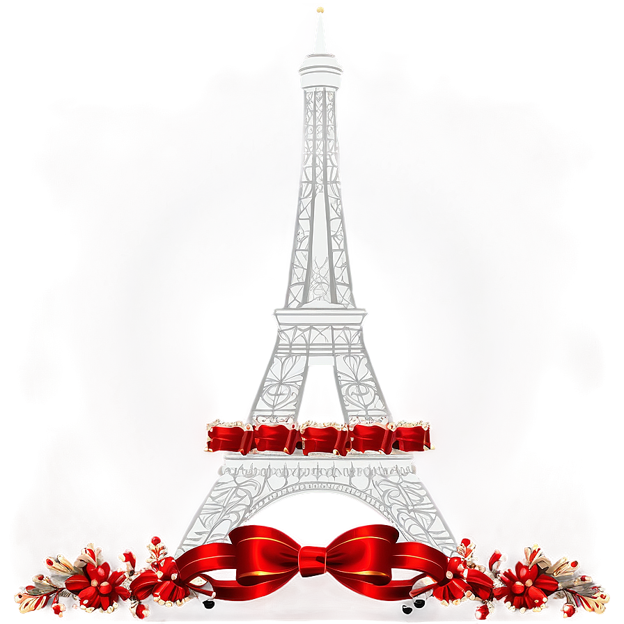 Torre Eiffel Festive Decorations Png 06262024 PNG image