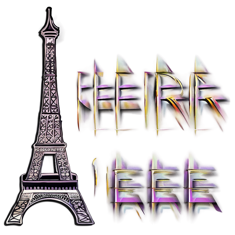 Torre Eiffel Glittering At Night Png Oia PNG image