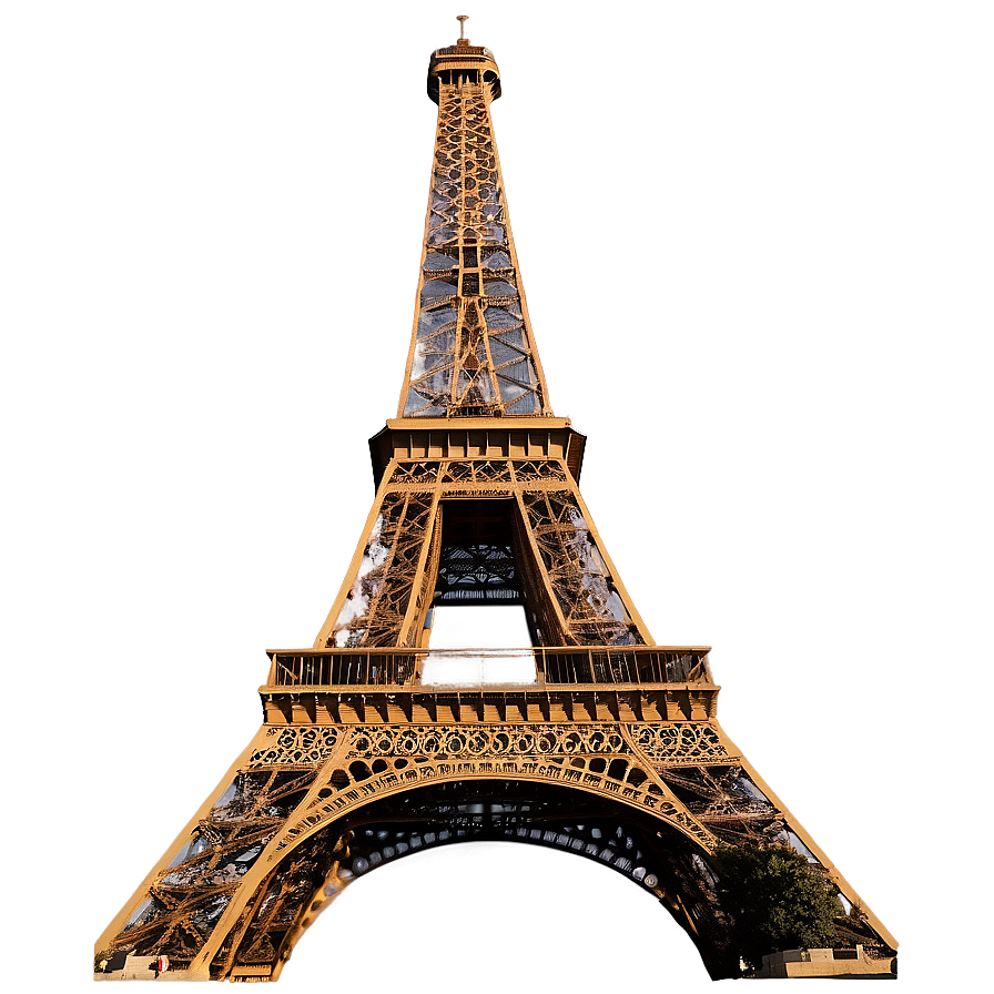 Torre Eiffel Golden Hour Glow Png 06262024 PNG image