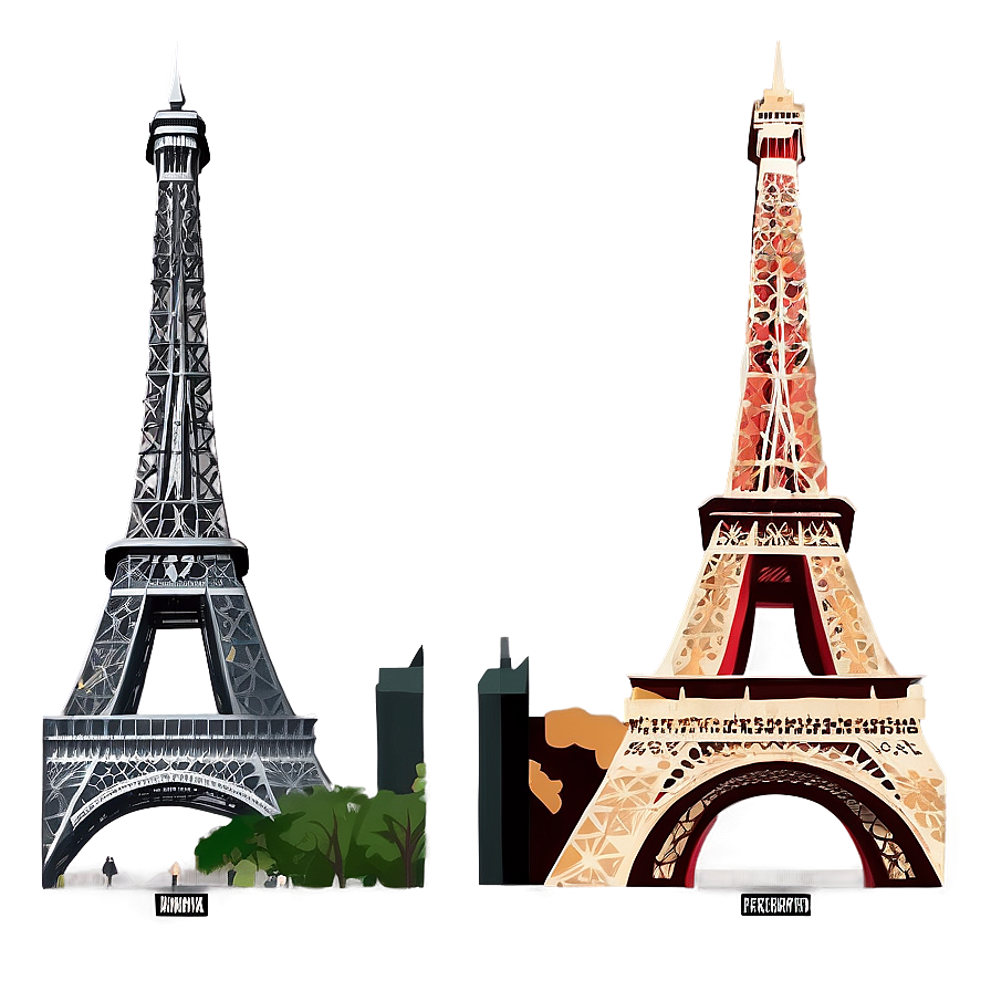 Torre Eiffel Historic Illustration Png Qkn67 PNG image