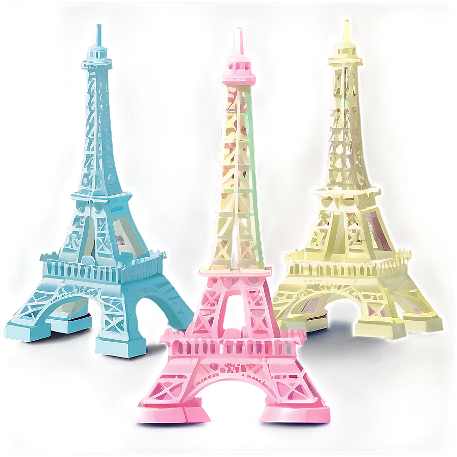 Torre Eiffel In Pastel Tones Png 06262024 PNG image