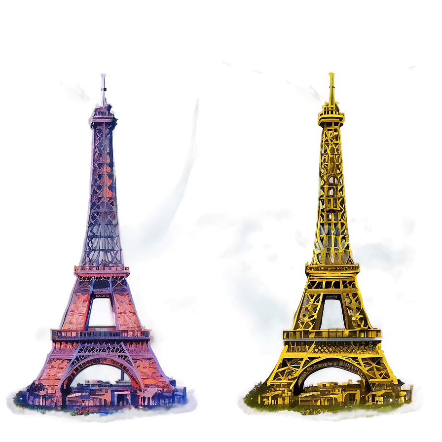 Torre Eiffel Looming In Mist Png Fwd7 PNG image