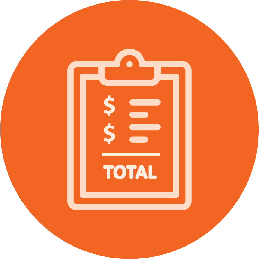 Total Bill Clipboard Icon PNG image