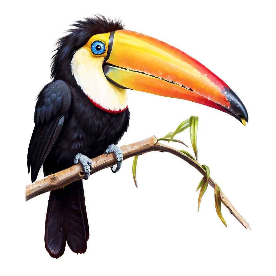 Toucan Enjoying Sun Png Bqm PNG image