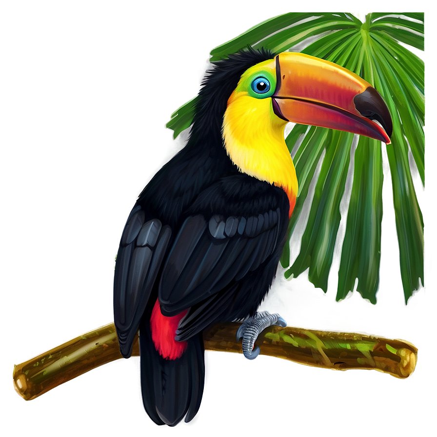 Toucan In The Rainforest Png 06112024 PNG image