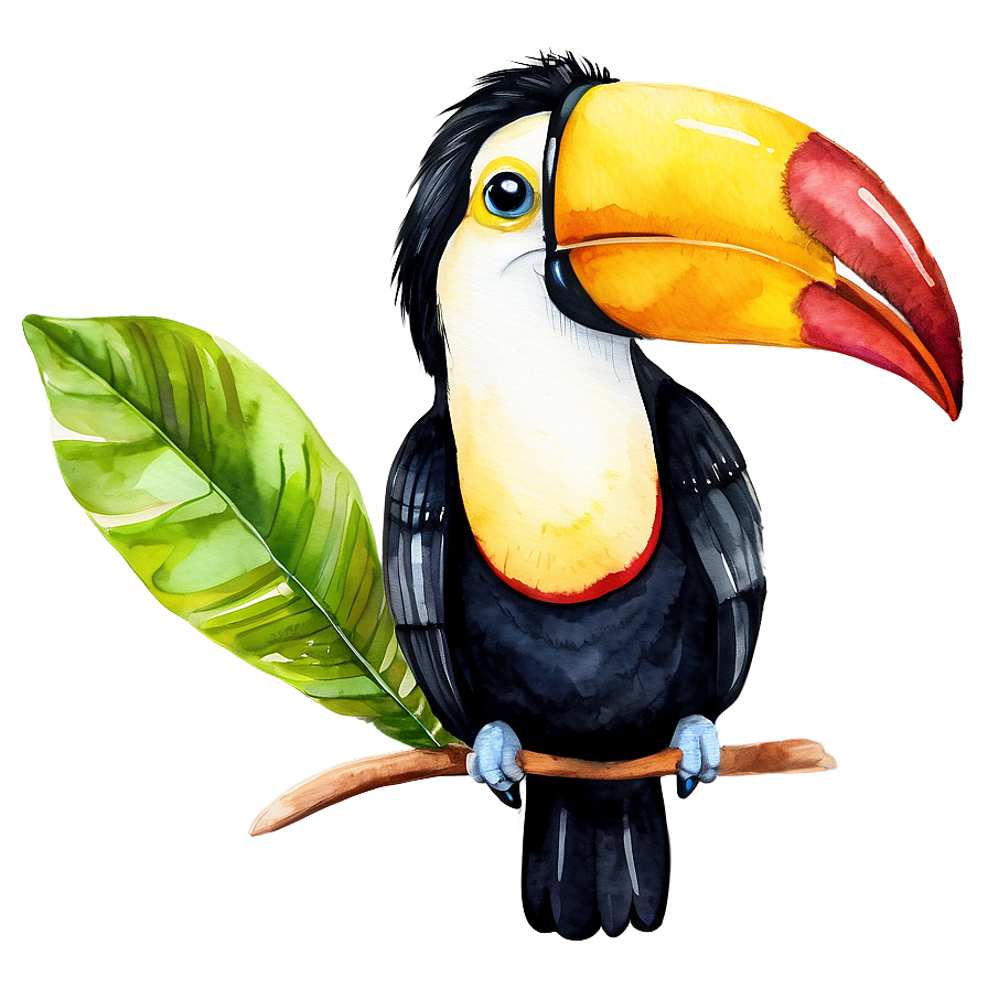 Toucan In Watercolor Png Mfj PNG image