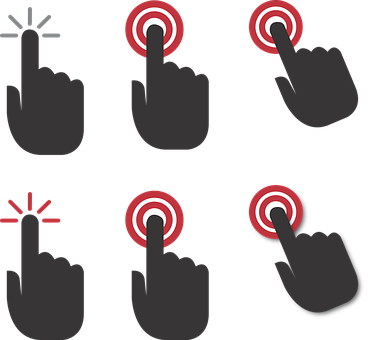 Touchscreen Interaction Gestures PNG image