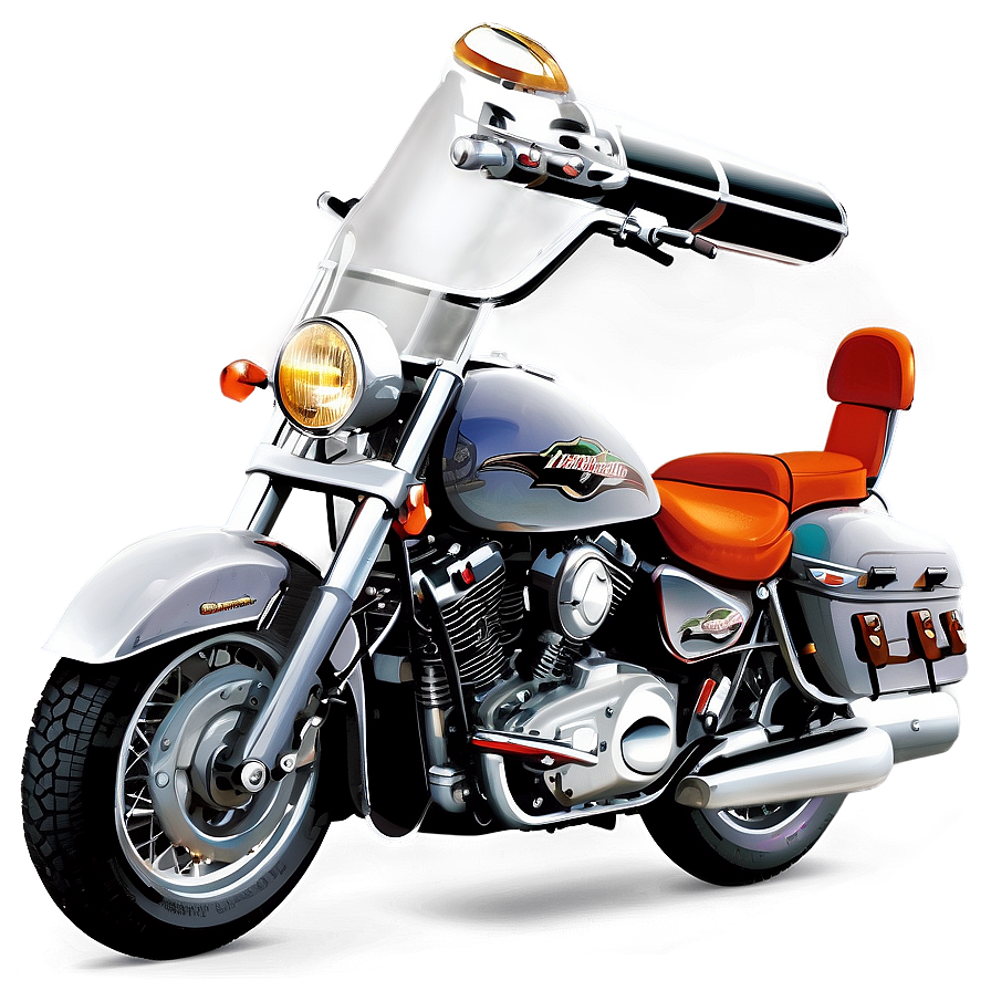 Touring Motorcycle Illustration Png 23 PNG image