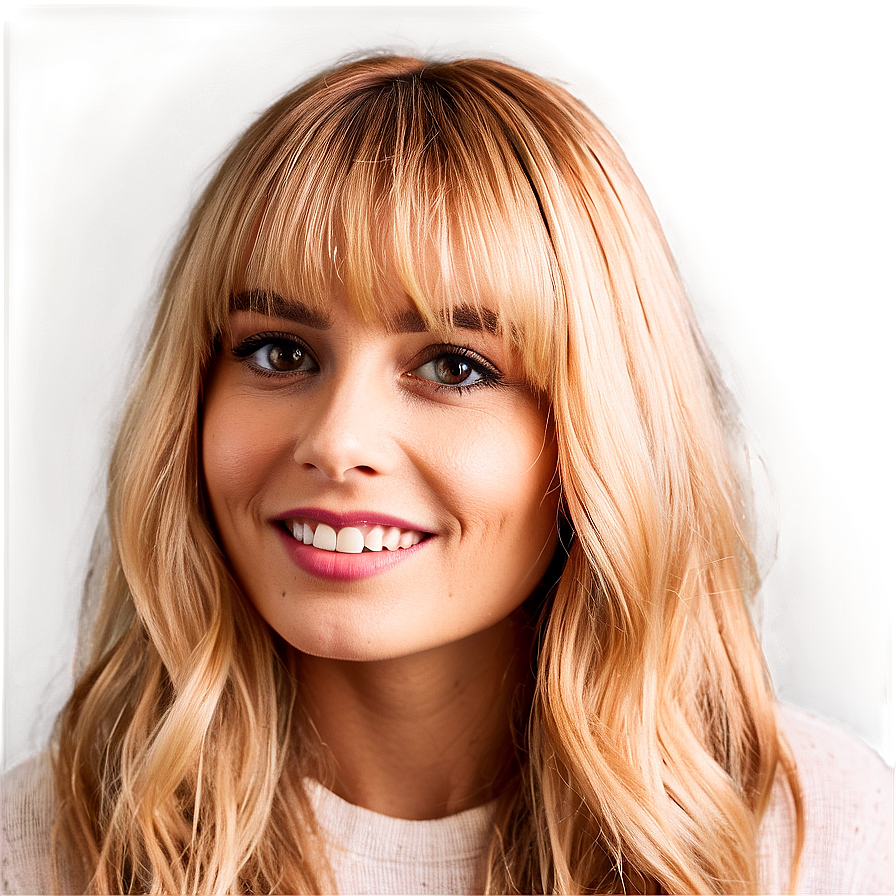 Tousled Blonde Bangs Png 15 PNG image