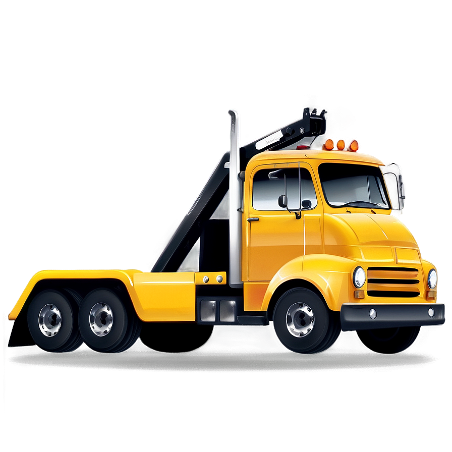 Tow Truck Silhouette Png 06122024 PNG image