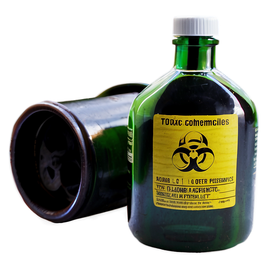 Toxic Chemicals Bottle Png 16 PNG image