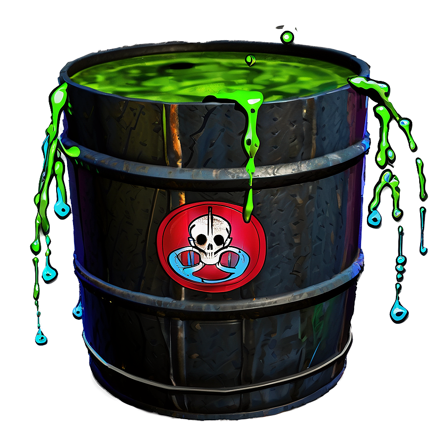 Toxic Waste Barrel Leak Png Jnj76 PNG image