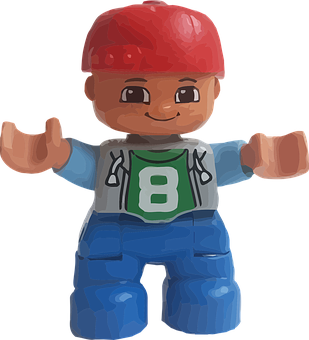 Toy Figure Smiling Red Cap PNG image
