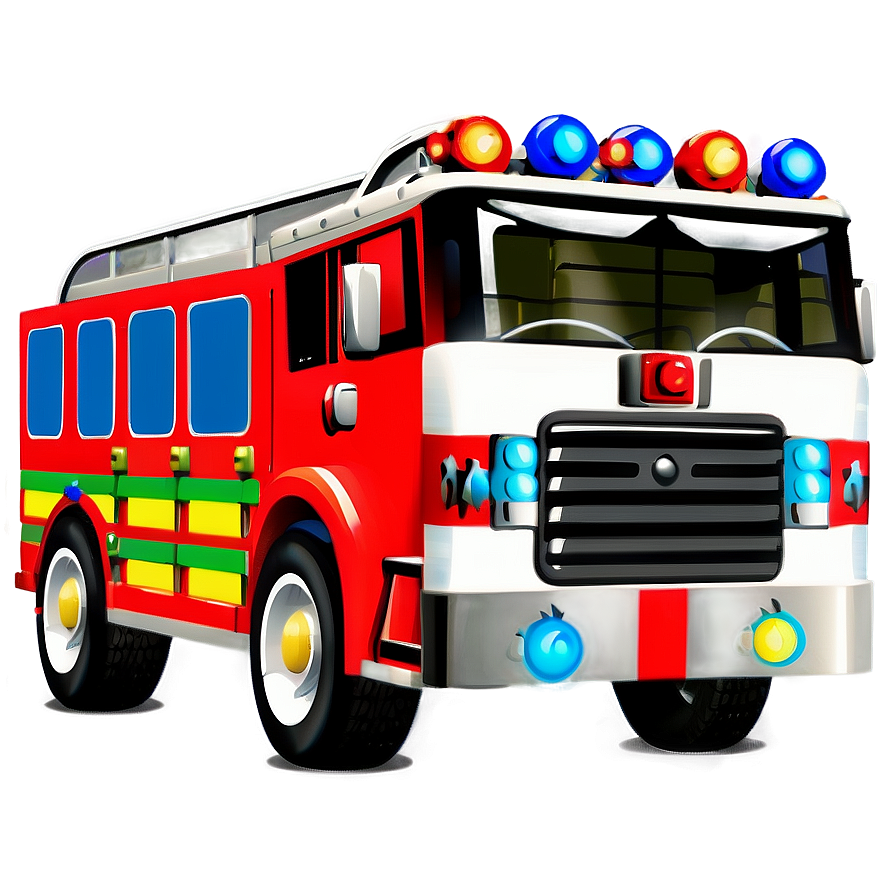 Toy Fire Truck Car Png 06122024 PNG image