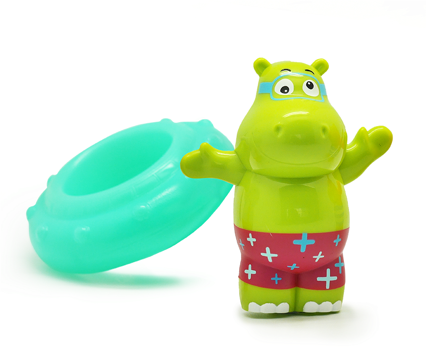 Toy Hippo With Inflatable Ring PNG image