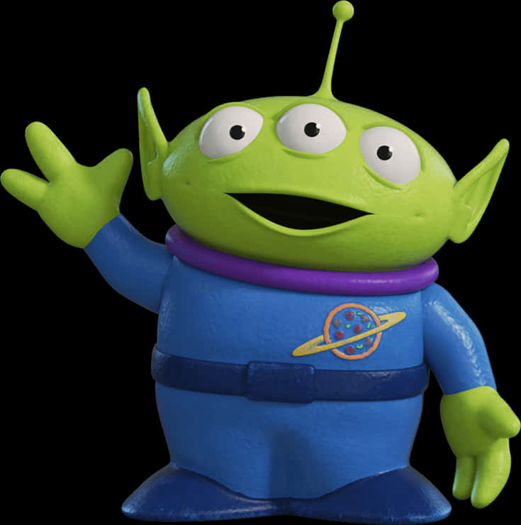 Toy Story Alien Character Greeting PNG image