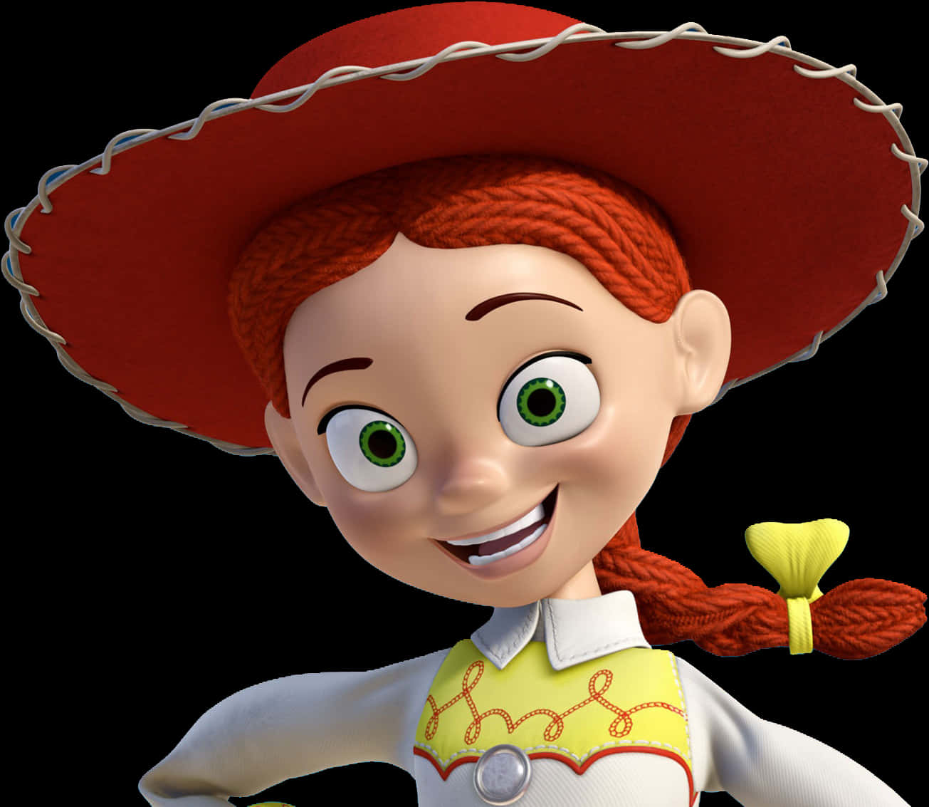 Toy Story Cowgirl Character Smile PNG image