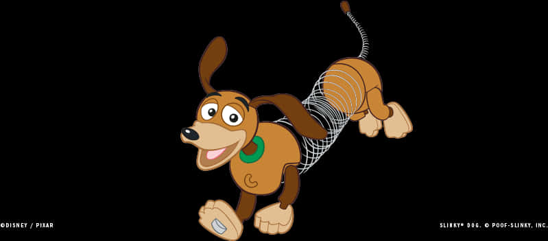 Toy Story Slinky Dog Character PNG image