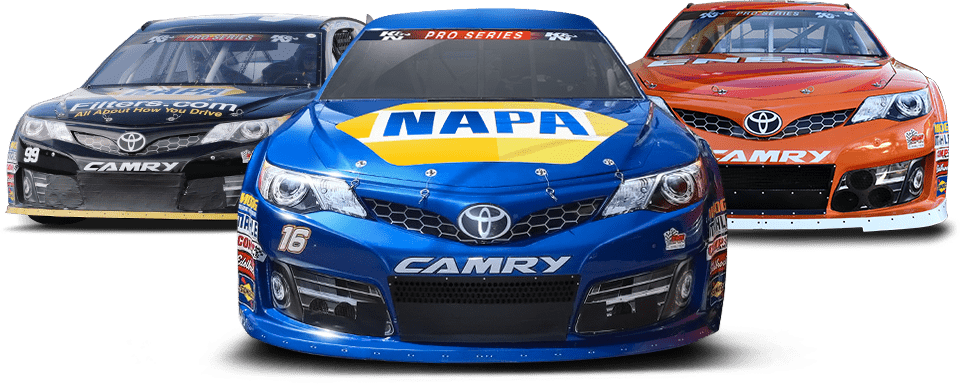 Toyota Camry Racecars Lineup PNG image