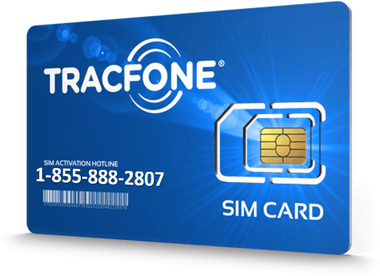 Tracfone S I M Card Activation PNG image