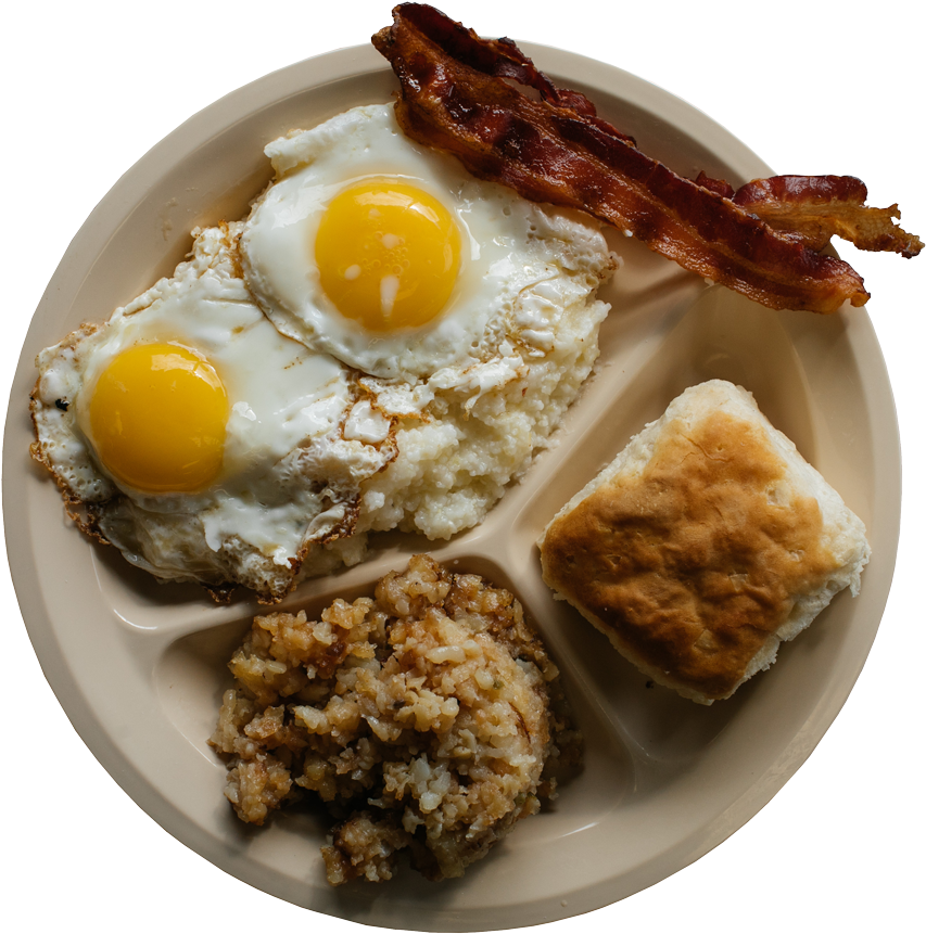 Traditional American Breakfast Plate PNG image