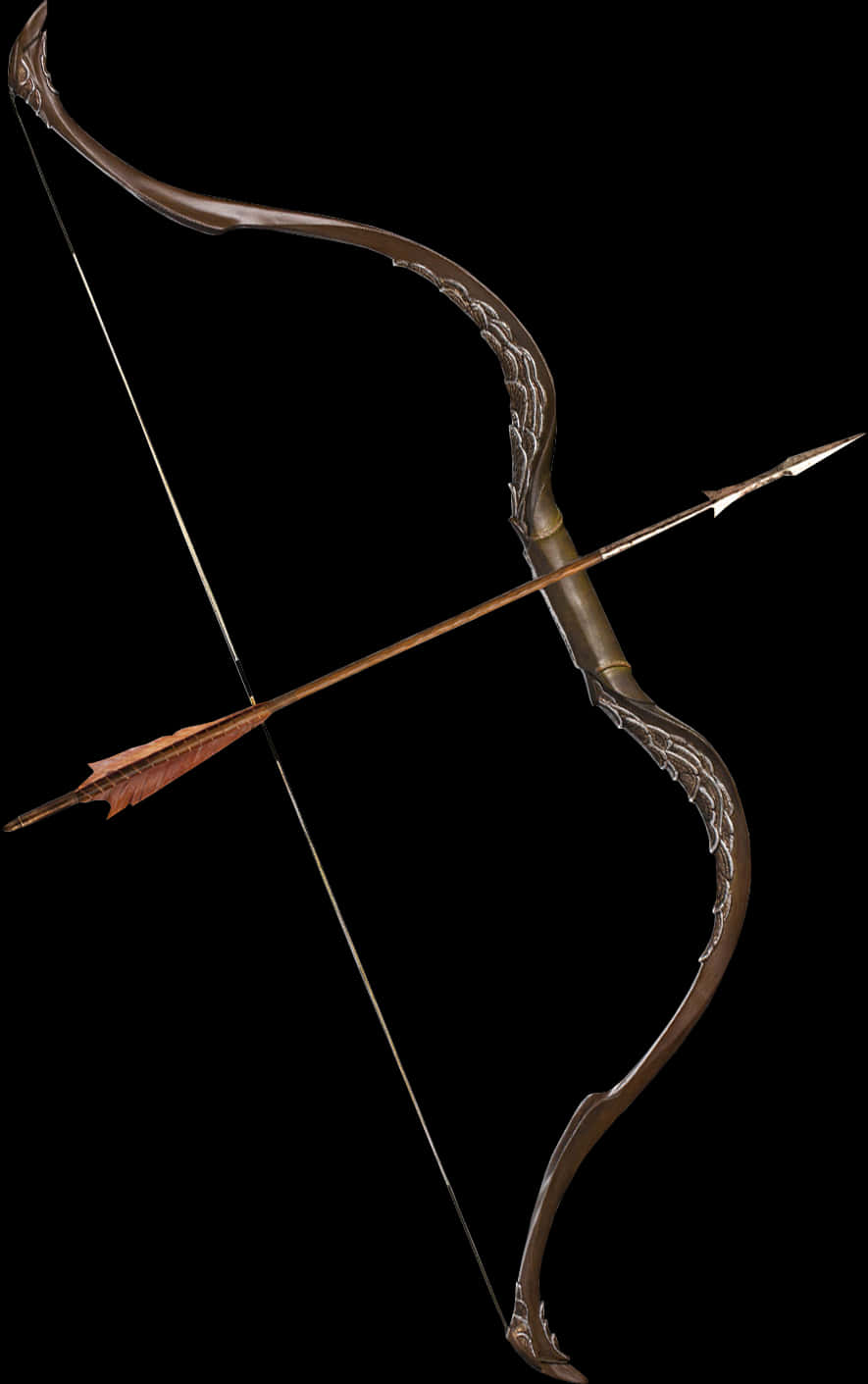 Traditional Archery Bowand Arrow PNG image